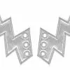 Shwings Shoe Accessories: Silver Foil Lighting Bolt -Footwear Shop SHW 40104 CA