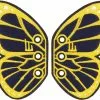 Shwings Shoe Accessories: Blue Lime Butterfly -Footwear Shop SHW 50108 CA