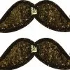 Shwings Shoe Accessories: Black Sparkle Mustache Clip -Footwear Shop SHW 70105 CA
