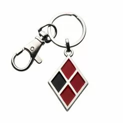 SalesOne LLC Birds Of Prey Harley Quinn Diamond Logo Enamel Keychain