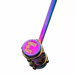 SalesOne LLC Birds Of Prey Harley Quinn 3D Mallet With Rainbow Finish Metal Key Chain -Footwear Shop SOI BOPHARQMALTKC1 CC