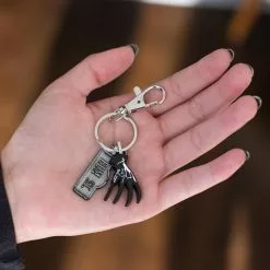 SalesOne LLC A Nightmare On Elm Street Sign And Freddy Glove Heavy Duty Metal Car Keychain -Footwear Shop SOI HMNESKC01 CE