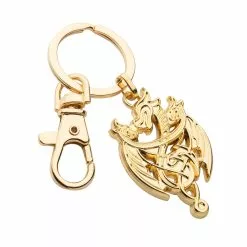 SalesOne LLC Game Of Thrones House Of The Dragon Gold Dragon 3D Keychain -Footwear Shop SOI HOTD3DDRAGNKC01 CB