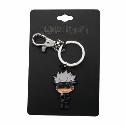 SalesOne LLC Jujutsu Kaisen Chibi Satoru Goju Enamel Pendant Keychain -Footwear Shop SOI JJKGOJOKC02 CC