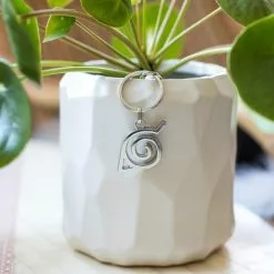 SalesOne LLC Naruto Shippuden Hidden Leaf Village Logo Enamel Pendant Keychain -Footwear Shop SOI NRLEAFVILKC01 CC