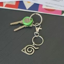 SalesOne LLC Naruto Shippuden Hidden Leaf Village Logo Enamel Pendant Keychain -Footwear Shop SOI NRLEAFVILKC01 CD