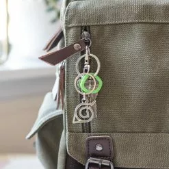 SalesOne LLC Naruto Shippuden Hidden Leaf Village Logo Enamel Pendant Keychain -Footwear Shop SOI NRLEAFVILKC01 CE