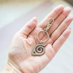 SalesOne LLC Naruto Shippuden Hidden Leaf Village Logo Enamel Pendant Keychain -Footwear Shop SOI NRLEAFVILKC01 CF