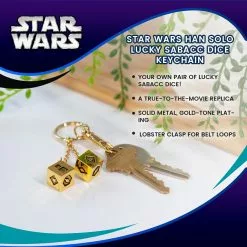 SalesOne LLC Star Wars Han Solo Lucky Sabacc Dice Keychain -Footwear Shop SOI SWHSDICEKC01 CGR