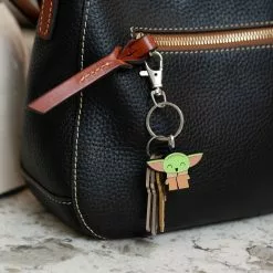 SalesOne LLC Star Wars: The Mandalorian, The Child "Baby Yoda" Happy Enamel Keychain -Footwear Shop SOI SWMAN2YODAKC01 CF