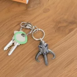 SalesOne LLC Star Wars Mandalorian Mythosaur Logo 3D Flat Back Heavy Duty Metal Car Keychain -Footwear Shop SOI SWMANMYTHKC01 CD