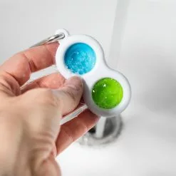 Toynk Push Pop Toy 2-Button Keychain | Blue/Green -Footwear Shop TNK 93060 CE