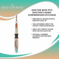 Seven20 Doctor Who 11th Doctor's Sonic Screwdriver Keychain -Footwear Shop UGT DR195 CGR