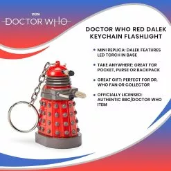 Seven20 Doctor Who Red Dalek Keychain Flashlight -Footwear Shop UGT DR90 CGR