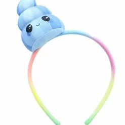 Seven20 Glitter Galaxy Plush Blue Poop Emoji Child Costume Headband