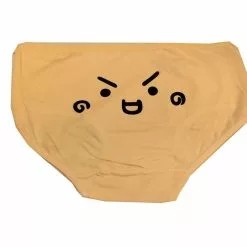 Unknown Vendor Anime Kaomoji Women's Underwear, Angry, Beige