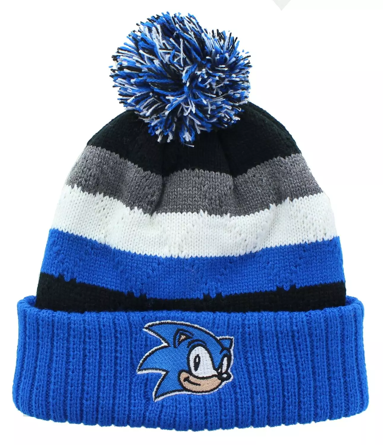 USPA Accessories LLC Sonic The Hedgehog Cuffed Knit Beanie W/ Sonic Emblem 3 USPA Accessories LLC Sonic The Hedgehog Cuffed Knit Beanie W/ Sonic Emblem