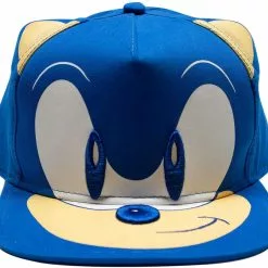 USPA Accessories LLC Sonic The Hedgehog Embroidered Face Snapback Hat | One Size