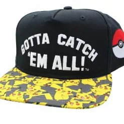 Unknown Vendor Pokemon Gotta Catch 'Em All Pikachu On Bill Snap Back Hat | Youth Size