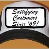 Collision Industries Satisfying Customers Since '69 Black & White Mesh Cap Hat -Footwear Shop cli hatsatisfy blacka