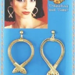 Forum Novelties Economy Metal Snake Costume Earrings