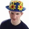 Forum Novelties Blue And Yellow Daisy Clown Derby Hat Adult Costume Accessory -Footwear Shop frm 65598 ca