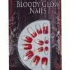 Forum Novelties Bloody Tip Glow-In-The-Dark Nails Costume Accessory -Footwear Shop frm 65925 ca