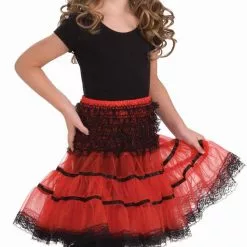 Forum Novelties Red & Black Costume Crinoline Slip Child One Size Fits Most