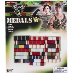 Forum Novelties Combat Hero Army Medals Costume Accessory