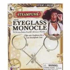 Forum Novelties Steampunk Eyeglass Monocle Clip Eyeware Adult Costume Accessory