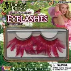 Forum Novelties Summer Fairy Pink Eyelashes Costume Eyewear Accessory