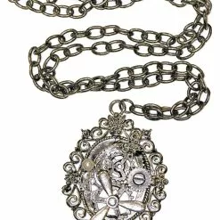 Forum Novelties Steampunk Silver Gear Costume Necklace